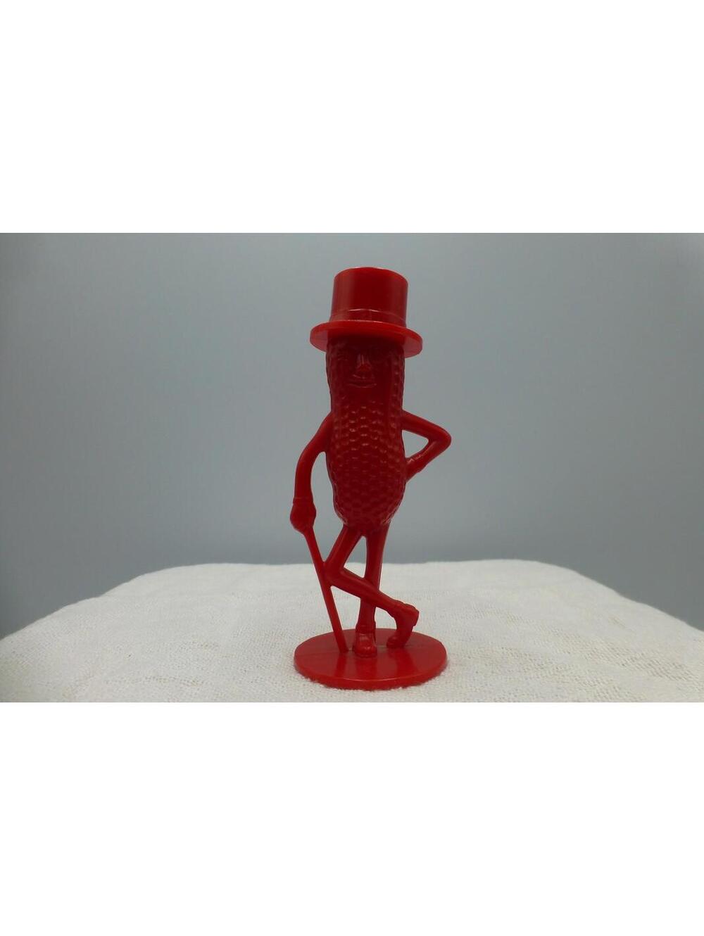 Vintage Planters Mr. Peanut Red Plastic Shaker Figurine Advert C12
